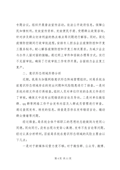 最新上半年意识形态总结--工作计划.docx