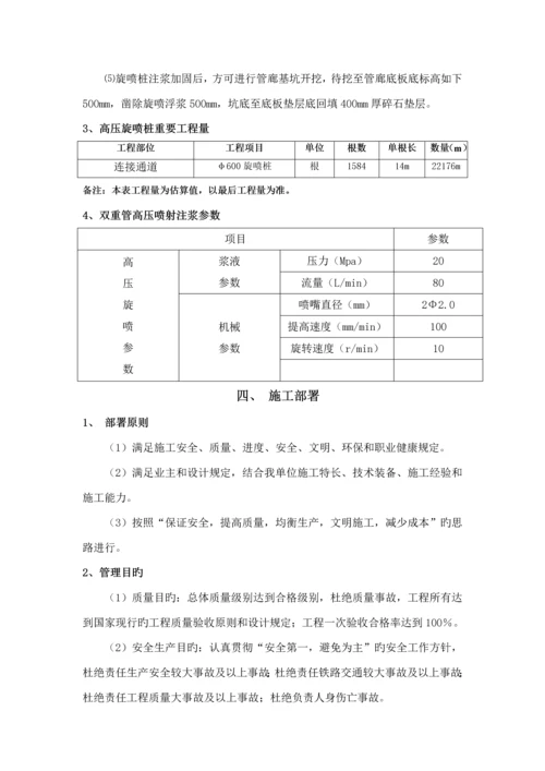 地基加固双重管高压旋喷桩专项综合施工专题方案.docx