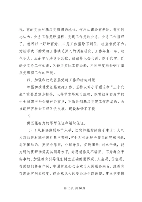 某某县基层党组织建设情况的调研报告.docx