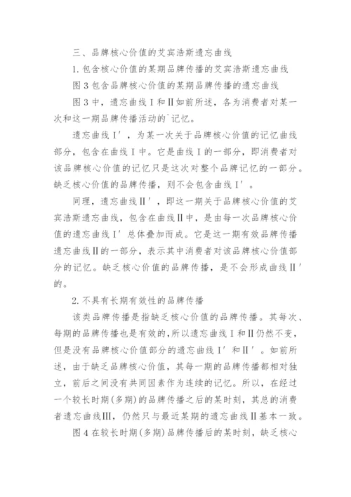 遗忘曲线研究核心价值品牌满足消费论文.docx
