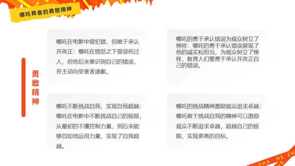 哪吒精神介绍通用PPT模板