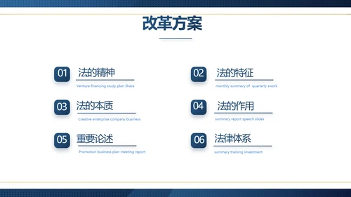 蓝色大气法律律师工作总结汇报PPT