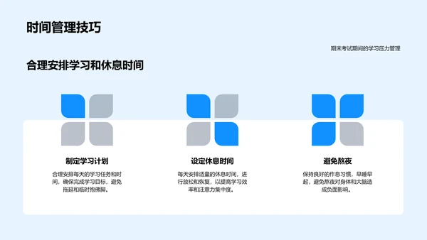 安全应对学习压力PPT模板