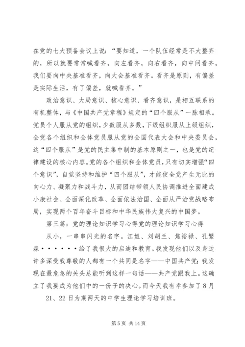 党理论知识学习.docx