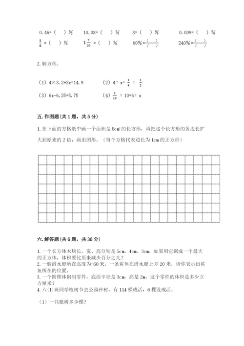 小升初数学期末测试卷附答案【满分必刷】.docx