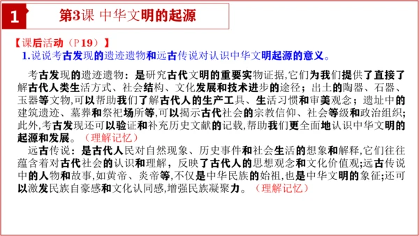 七上历史教材问题解答PPT版【读地图、想一想、材料研读、课后活动】-七年级历史上学期期末考点大串讲（