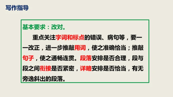 部编版语文九年级下册第四单元写作《修改润色》同步课件