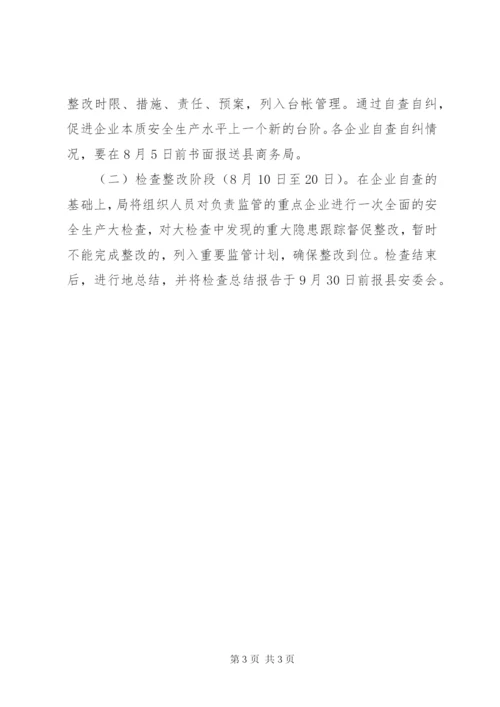 商务局安全生产检查实施方案.docx