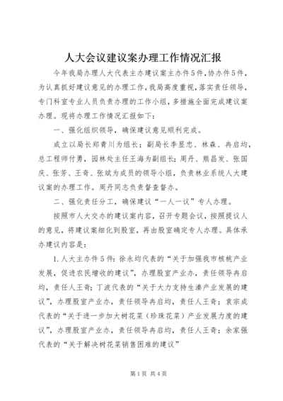 人大会议建议案办理工作情况汇报.docx