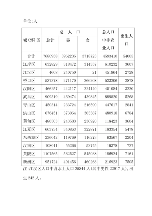 武汉专项项目前期市场调查汇总报告.docx