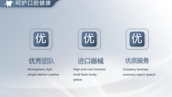 医疗牙科商业计划书务动态PPT模板