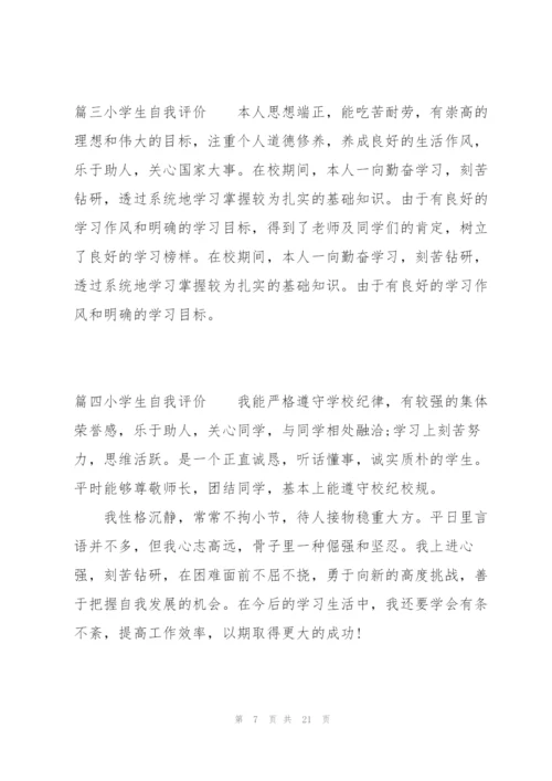 小学生自我评价范文(6篇).docx