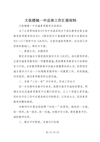 大张楼镇一中总体工作汇报材料 (2).docx