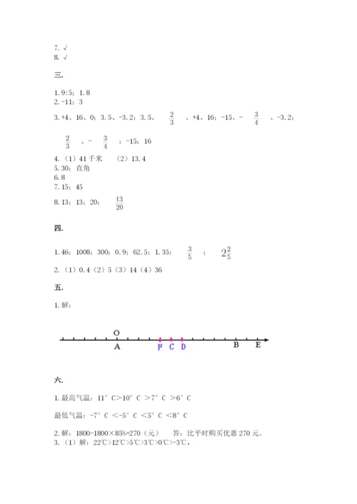 青岛版小升初数学模拟试卷附答案（综合卷）.docx