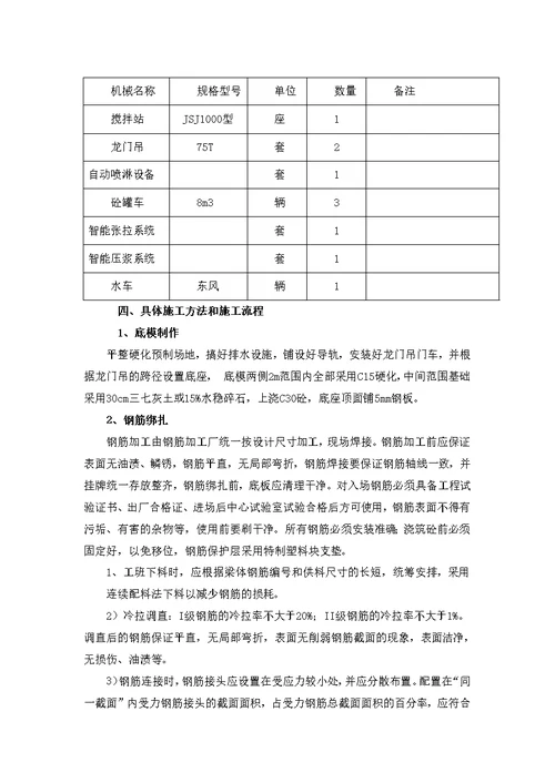 K4 705中庄分离式立交桥T梁预制和安装施工方案