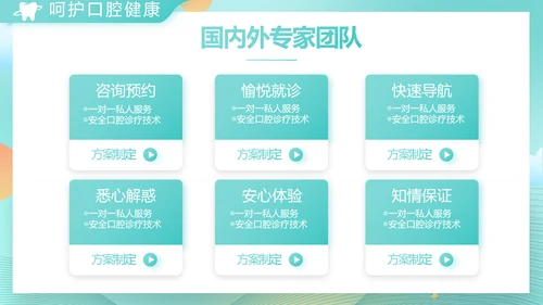 蓝色大气关爱牙齿健康工作总结PPT