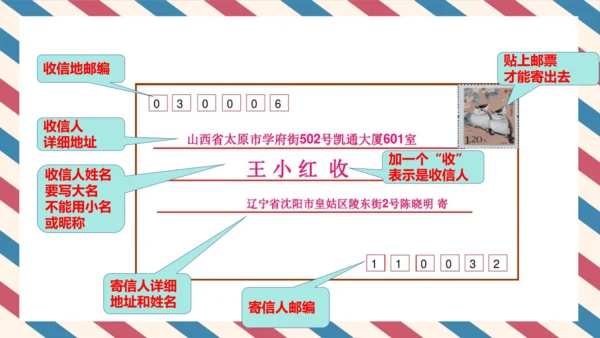 统编版小学语文四年级上册第七单元习作：写信 课件