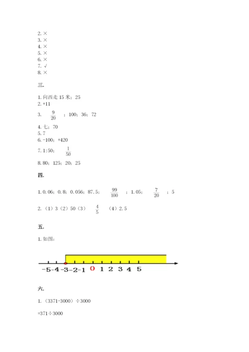 河北省【小升初】2023年小升初数学试卷（名校卷）.docx