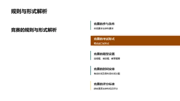 走进学科竞赛