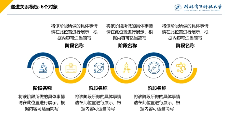 浅色简约风桂林电子科技大学专属课题学术汇报毕业答辩通用PPT模板