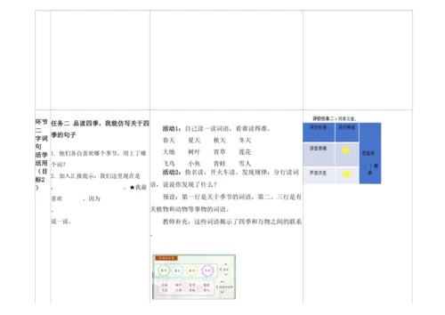 【新教材】统编版一上单元整理课 语文园地五 教学设计