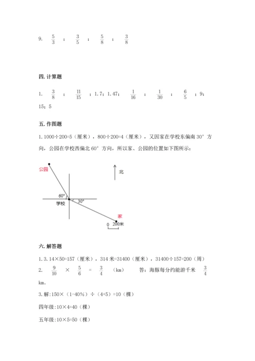 小学数学六年级上册期末考试试卷附参考答案【基础题】.docx