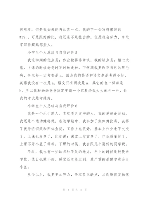 小学生个人总结与自我评价范文十篇.docx
