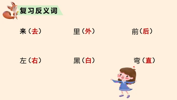 统编版语文一年级上册第六单元复习课件