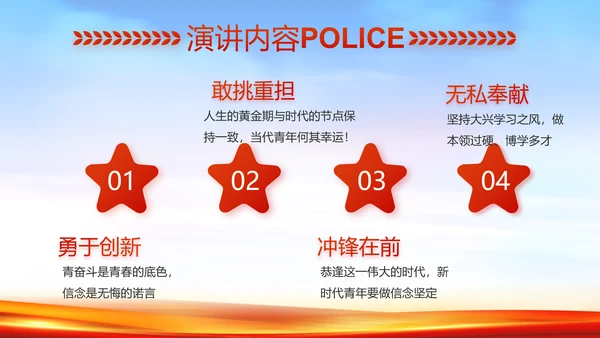 新时代辅警公安警察工作总结动态PPT