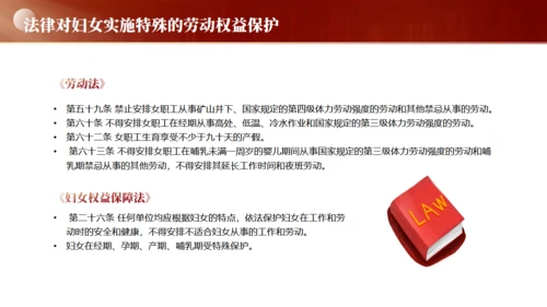 妇女权益保护，妇女节通用PPT模板