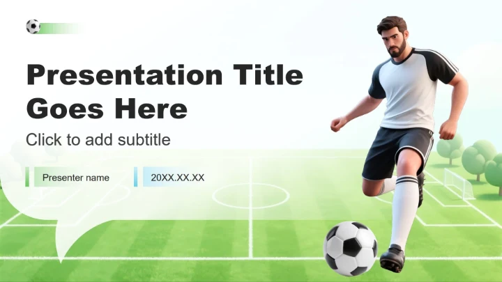 蓝绿色商务风体育运动产业调研报告PPT主题模板