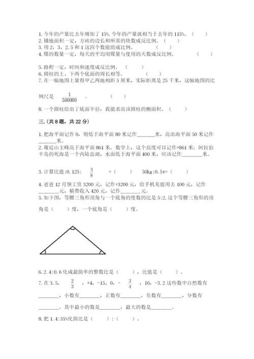 辽宁省【小升初】2023年小升初数学试卷附答案【b卷】.docx