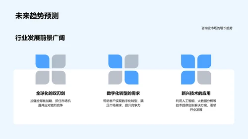 咨询业务季报告PPT模板