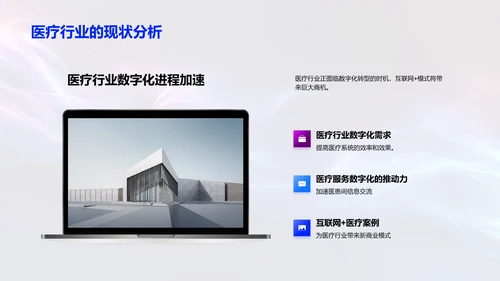 医疗互联网+商业策划PPT模板