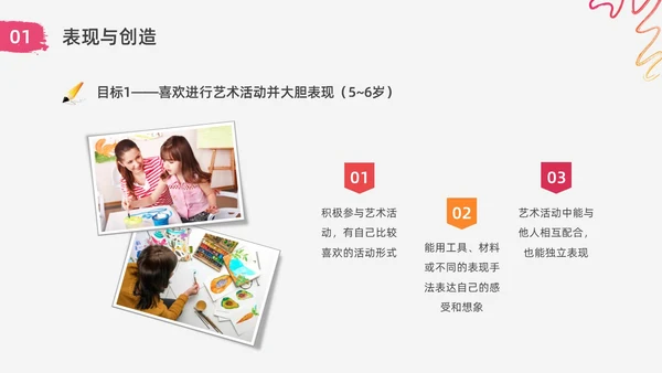 红色水彩简约实拍幼儿园艺术领域教研培训PPT课件幼儿园教师培训