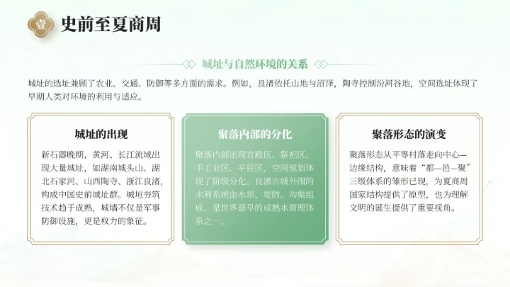 绿色中国风国庆历史课堂专题讲座PPT模板