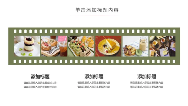 餐饮美食甜品店茶餐厅下午茶PPT动态模板