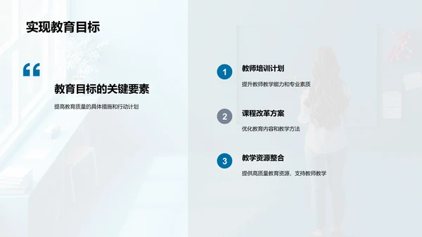 教务工作年终总结PPT模板