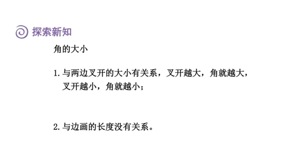 （2022秋季新教材）人教版 四年级数学上册3.2    角的认识课件（共13张PPT)