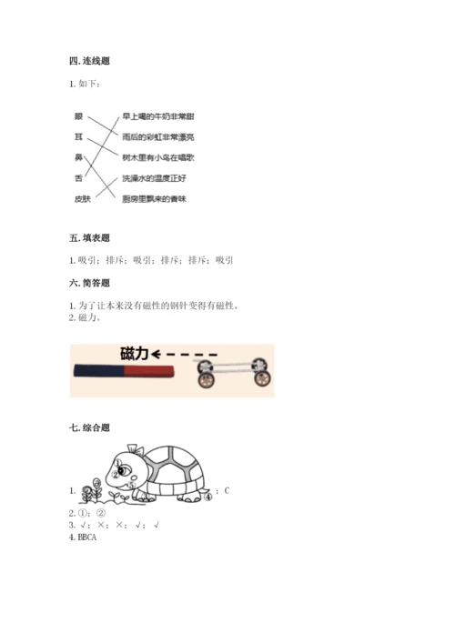 教科版二年级下册科学知识点期末测试卷及参考答案【a卷】.docx