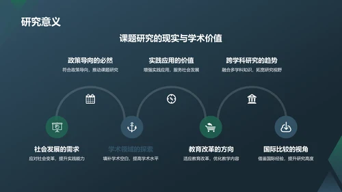 蓝色渐变开题汇报PPT模板