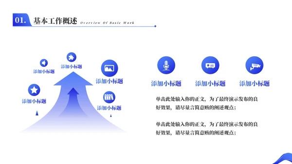 蓝色年终工作总结汇报办公楼通用PPT模板