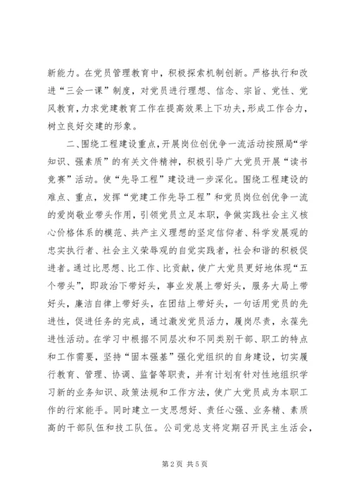 企业党支部年度工作计划.docx