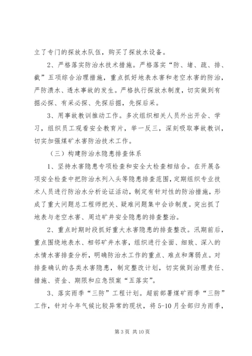 地测防治水工作自检报告 (3).docx