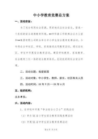 中小学教育竞赛总方案.docx