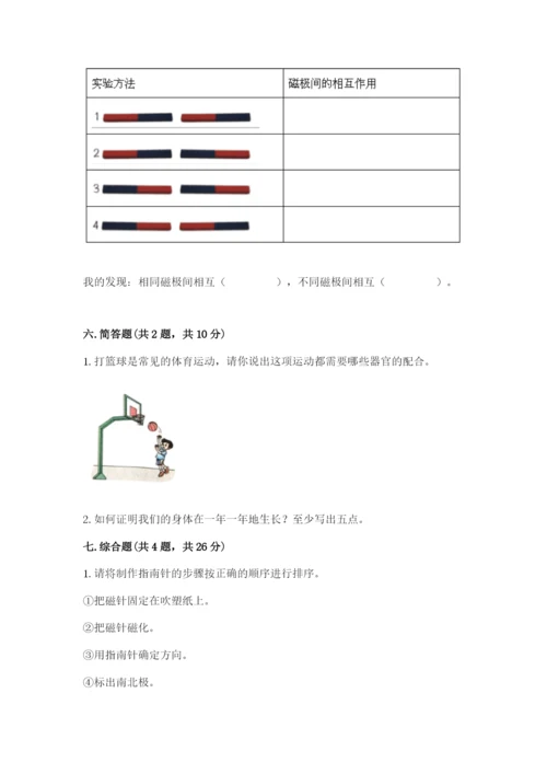 教科版二年级下册科学知识点期末测试卷及参考答案（达标题）.docx