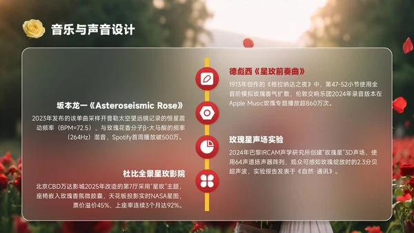 红黄色创意风七夕浪漫玫瑰与星全都给你PPT模板