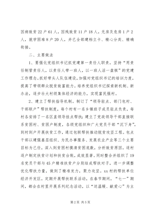 抓党建促脱贫攻坚调研情况汇报.docx