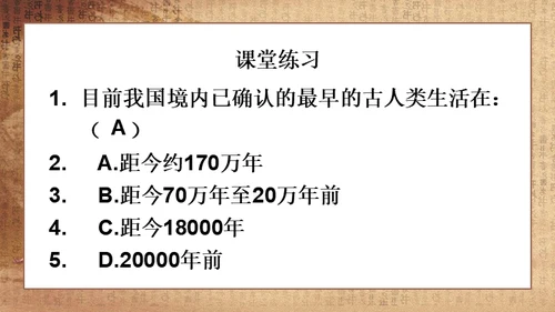 初中历史《人类起源》教学通用PPT课件