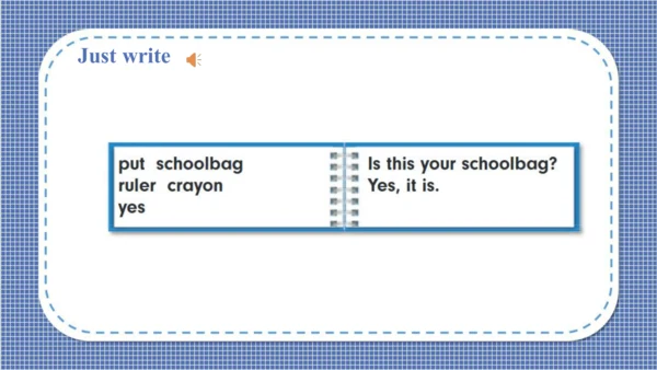 Unit 5  Is this your schoolbag Lesson 25- Lesson 2